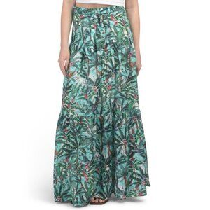 AQUA BLU Multi Silk Blend Carolina Skirt